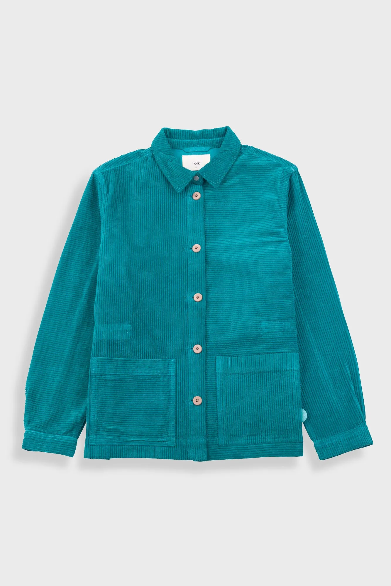 Assembly Jacket - Dark Teal Directional Cord sold by Folk