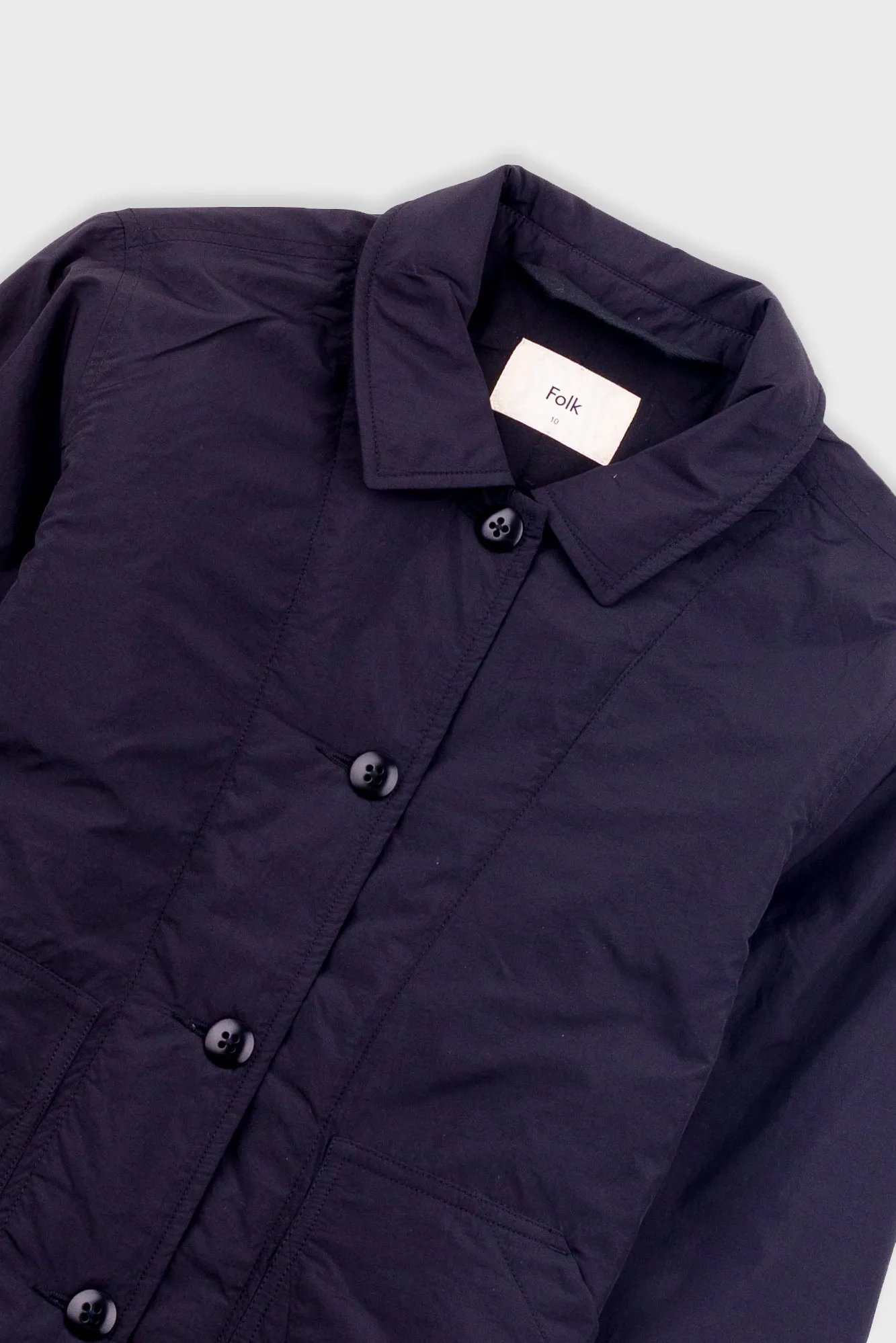 Wadded Prism Jacket - Black Nylon sold by Folk product image thumbnail 5