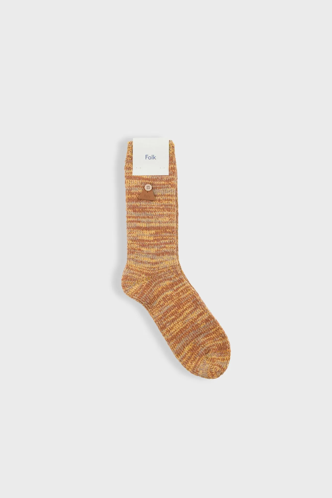 Wool Melange Socks - Dijon Mix sold by Folk