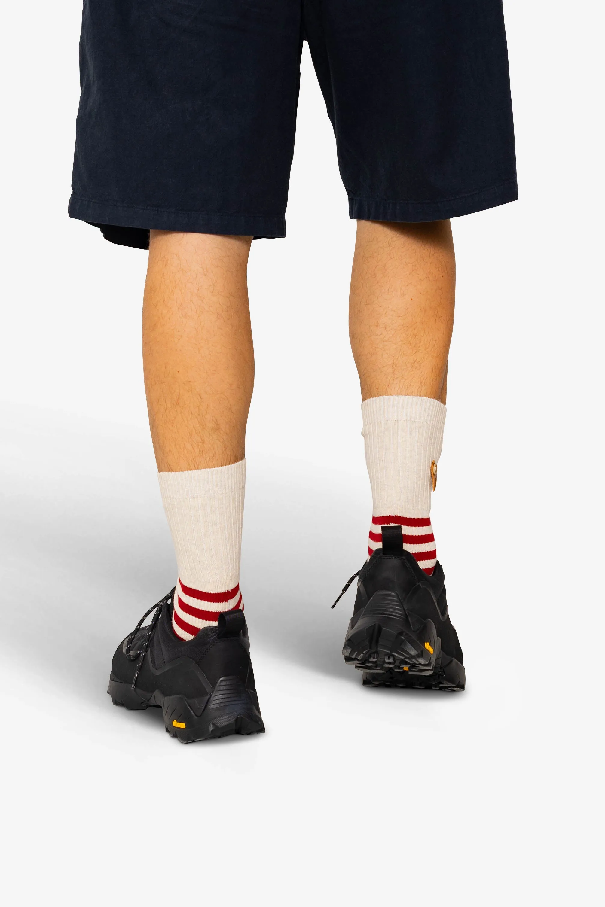 Striped Socks - Crimson / Stone sold by Folk product image thumbnail 5