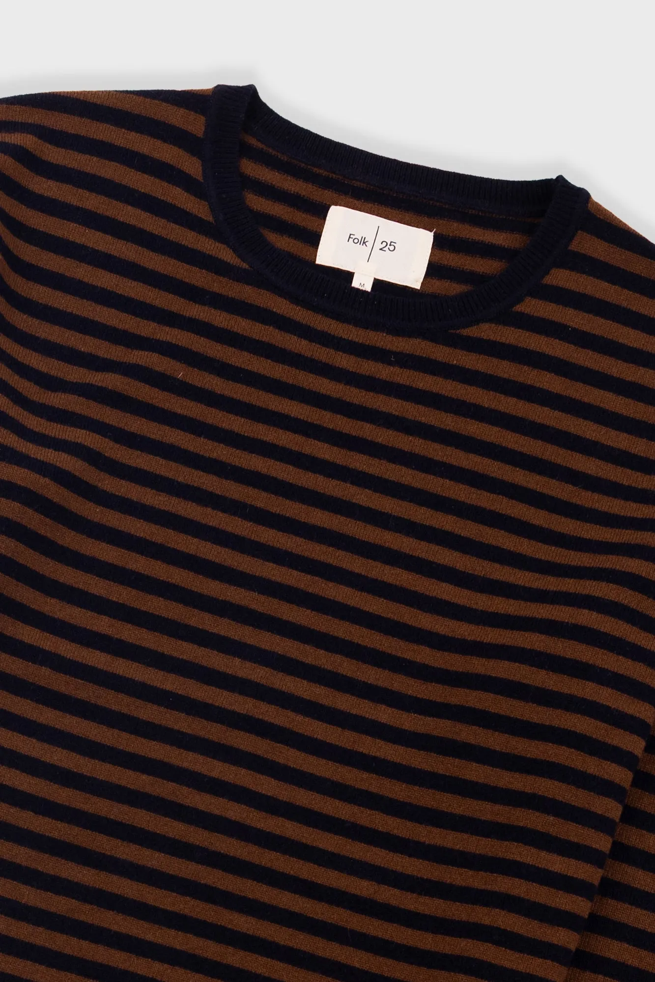 Rib Knit Top - Navy / Brown Stripe sold by Folk product image thumbnail 5