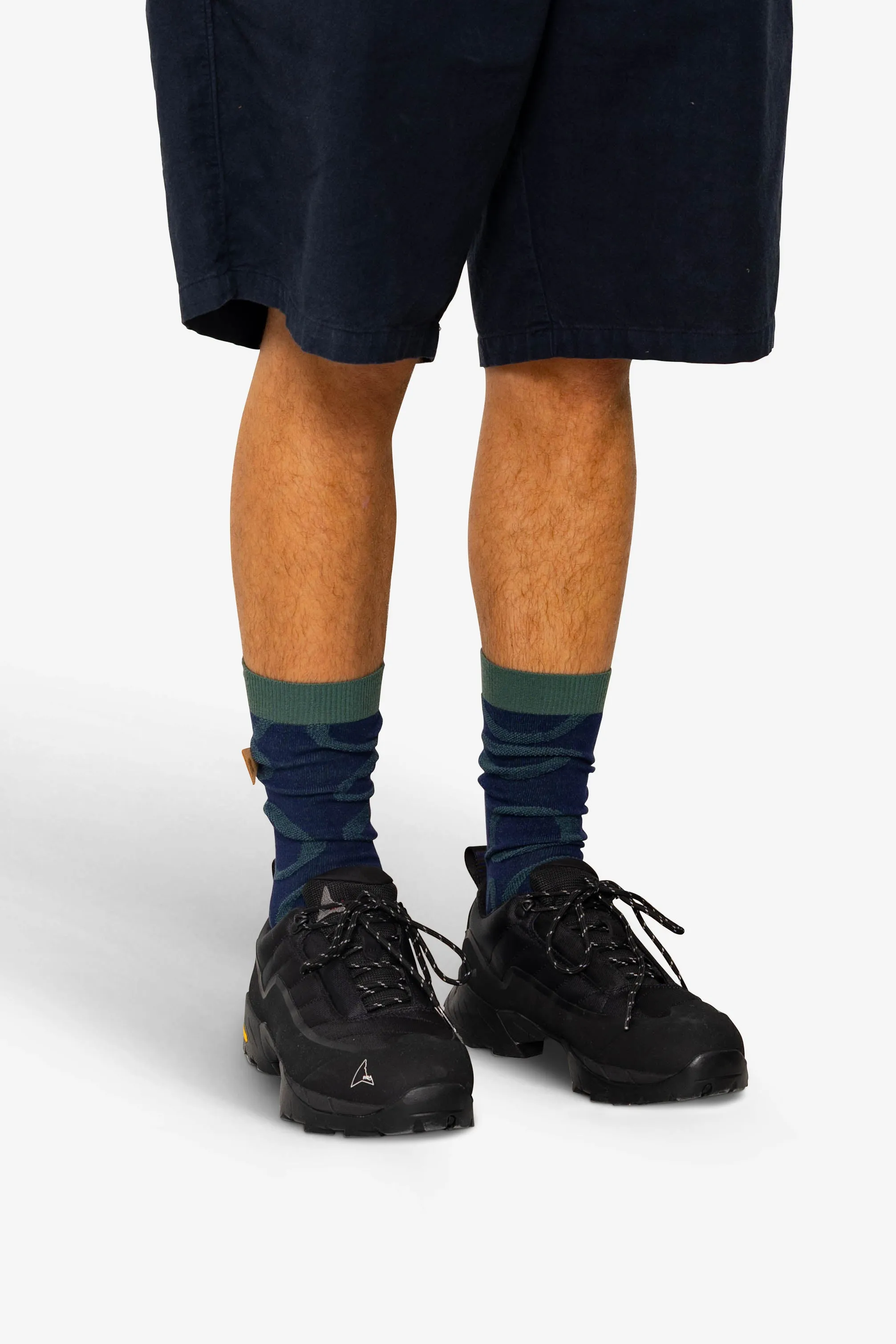 Lightweight Suiting Sock - Navy / Khaki sold by Folk product image thumbnail 2