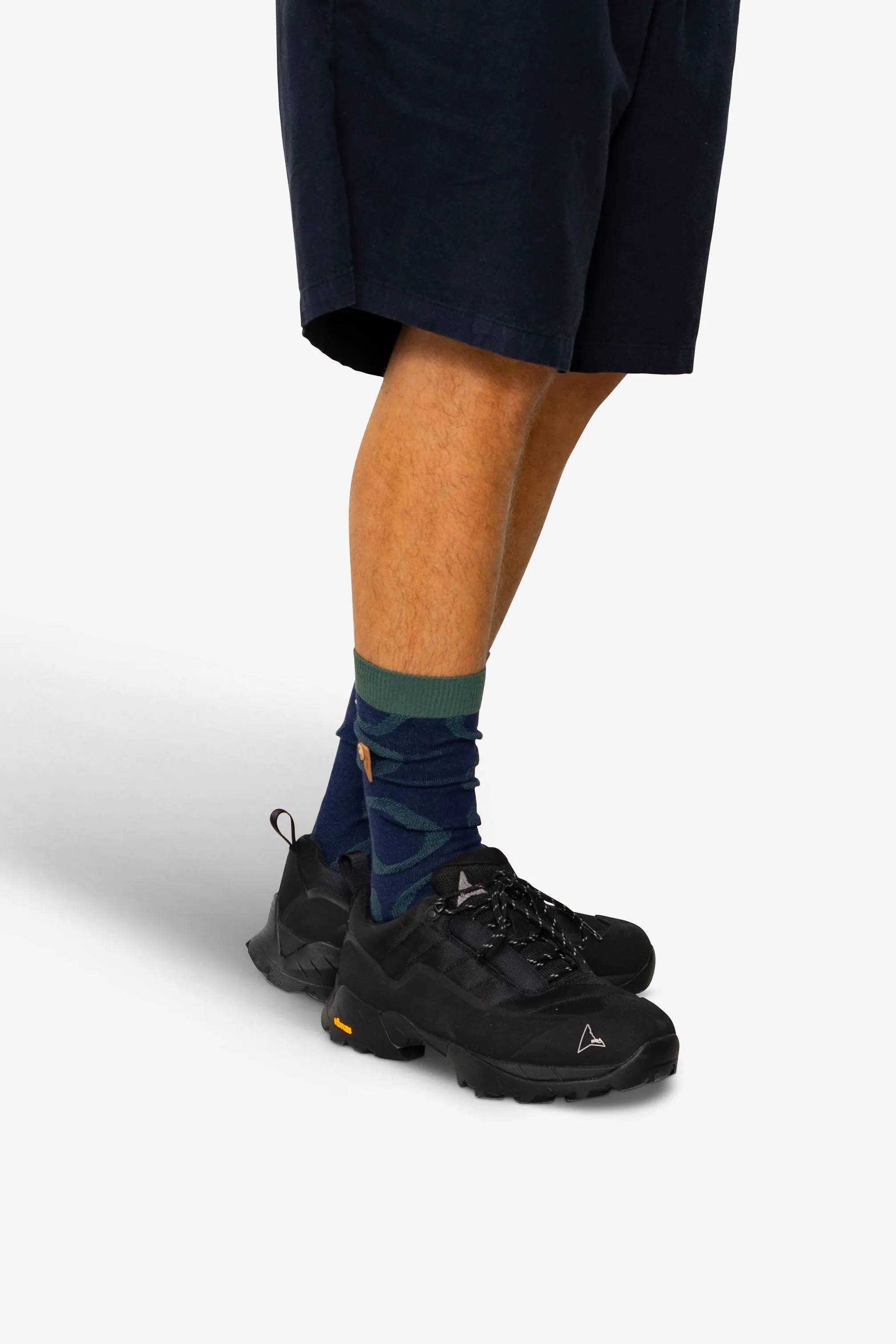 Lightweight Suiting Sock - Navy / Khaki sold by Folk product image thumbnail 3