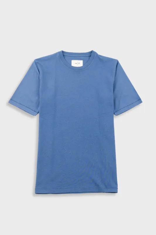 Contrast Sleeve T-Shirt - Soft Blue sold by Folk