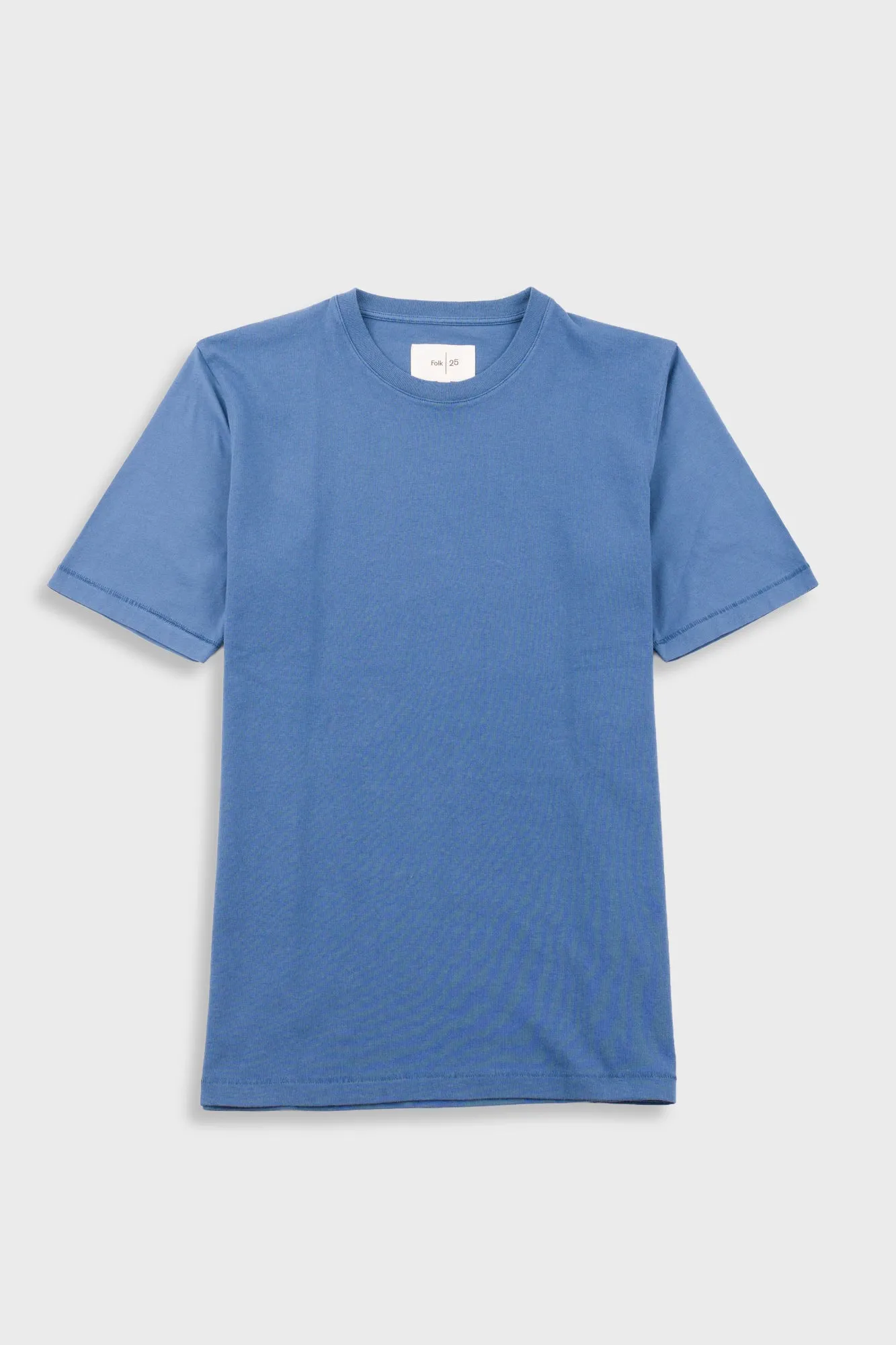 Contrast Sleeve T-Shirt - Soft Blue sold by Folk