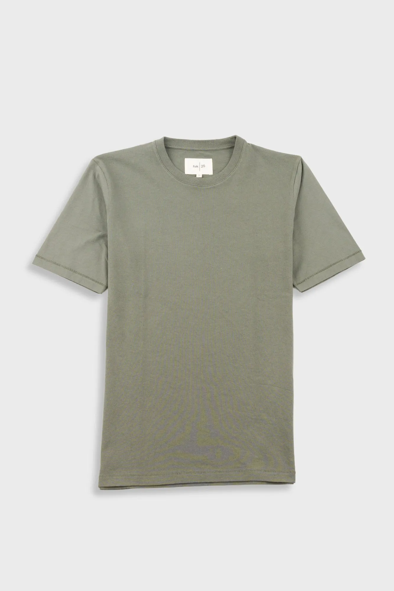 Contrast Sleeve T-Shirt - Olive sold by Folk