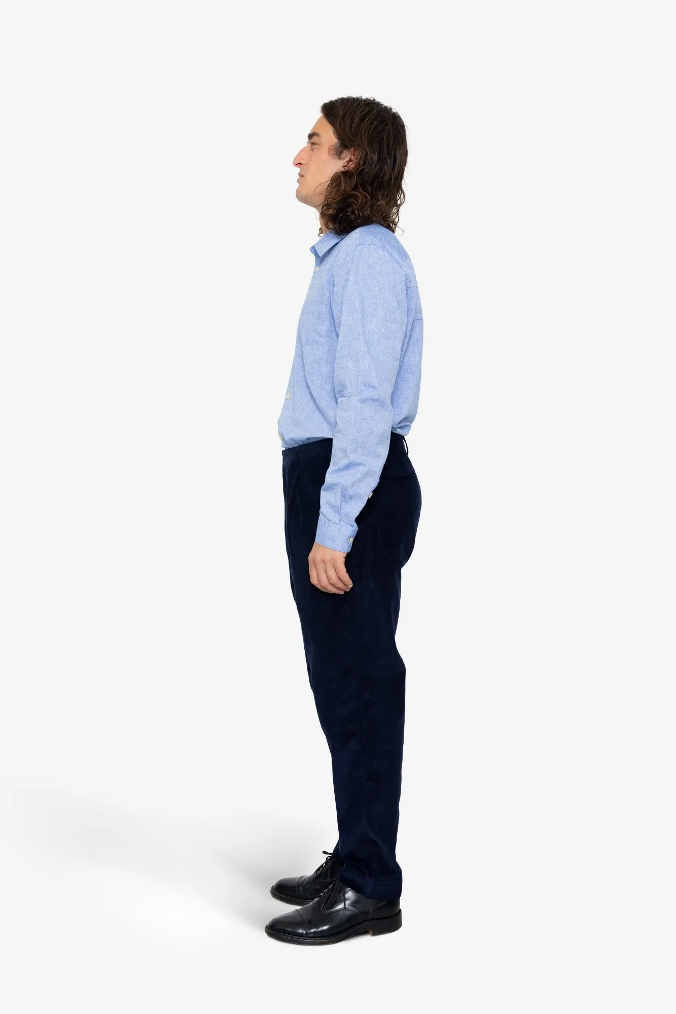 Assembly Suit Trouser - Midnight Navy Cord sold by Folk product image thumbnail 4