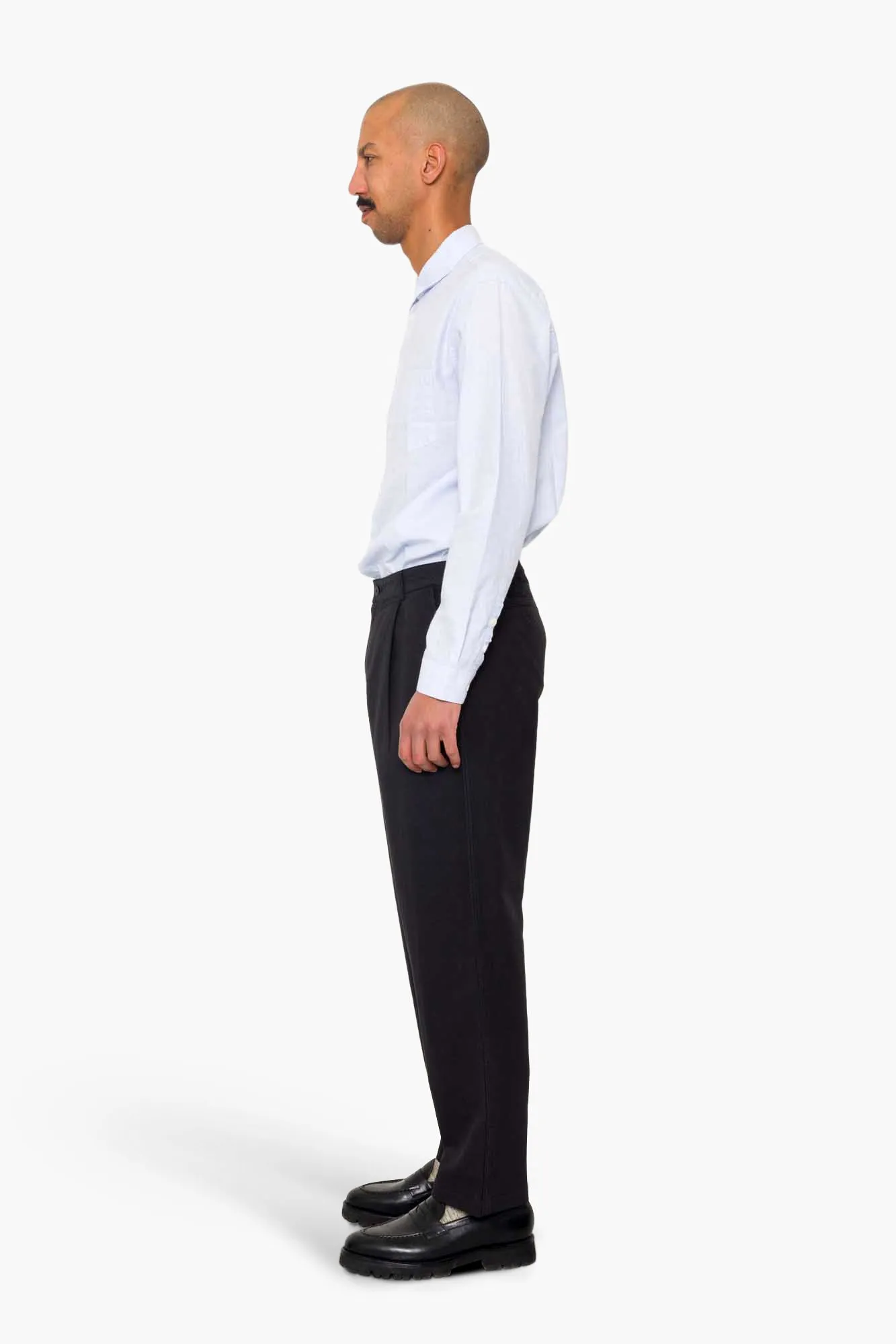 Wide Fit Trouser - Soft Black Topstitch sold by Folk product image thumbnail 4