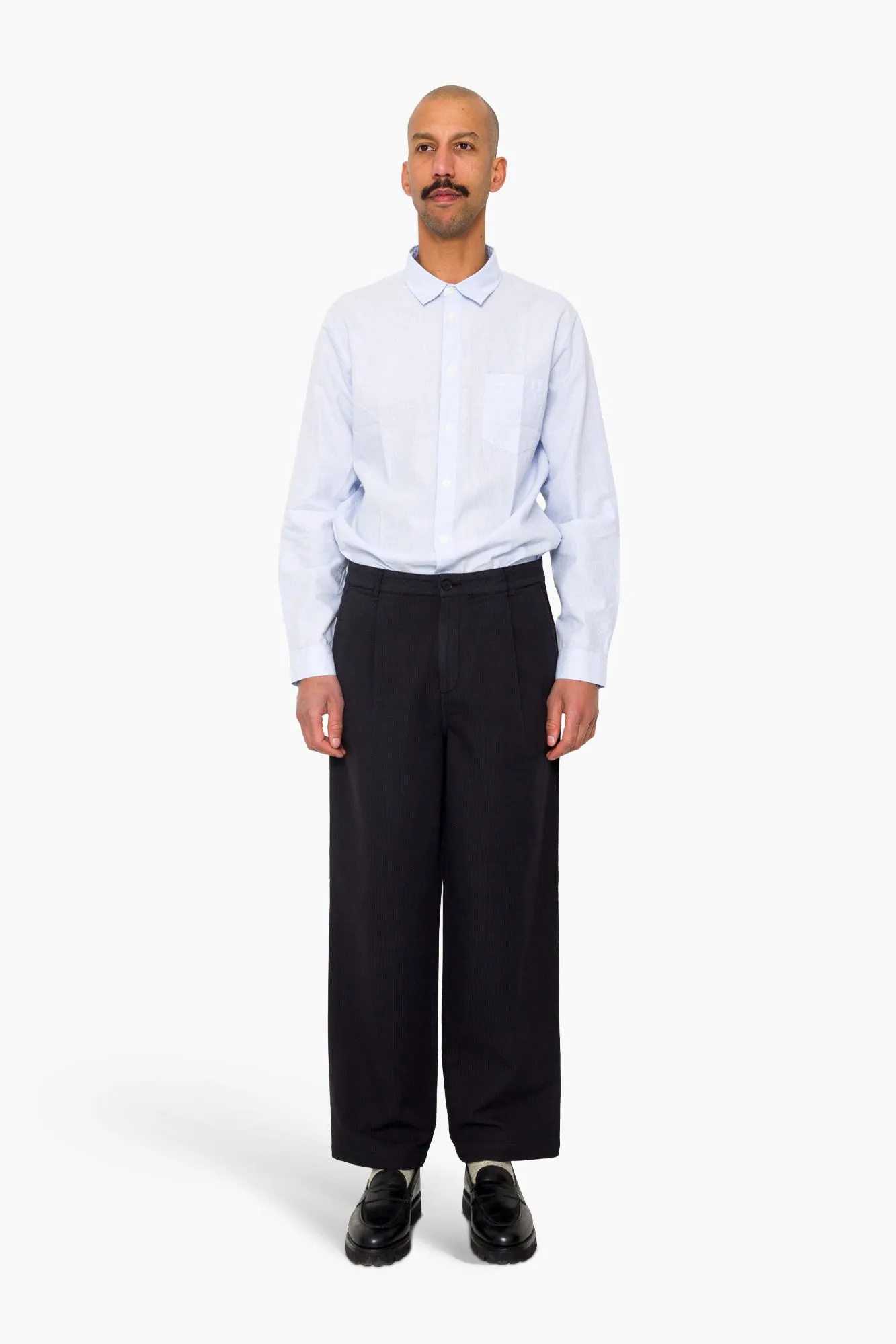 Wide Fit Trouser - Soft Black Topstitch sold by Folk product image thumbnail 2