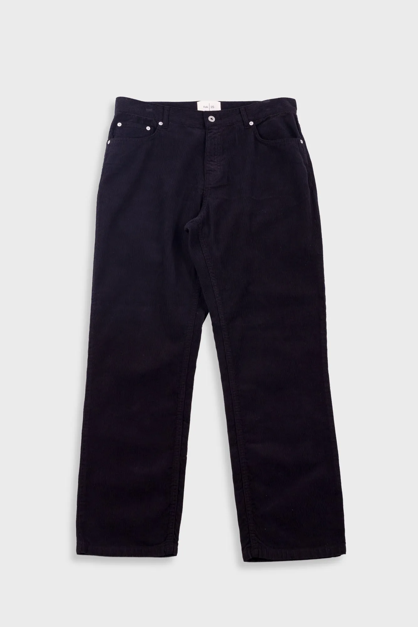 5 Pocket Trouser - Soft Black Cord sold by Folk