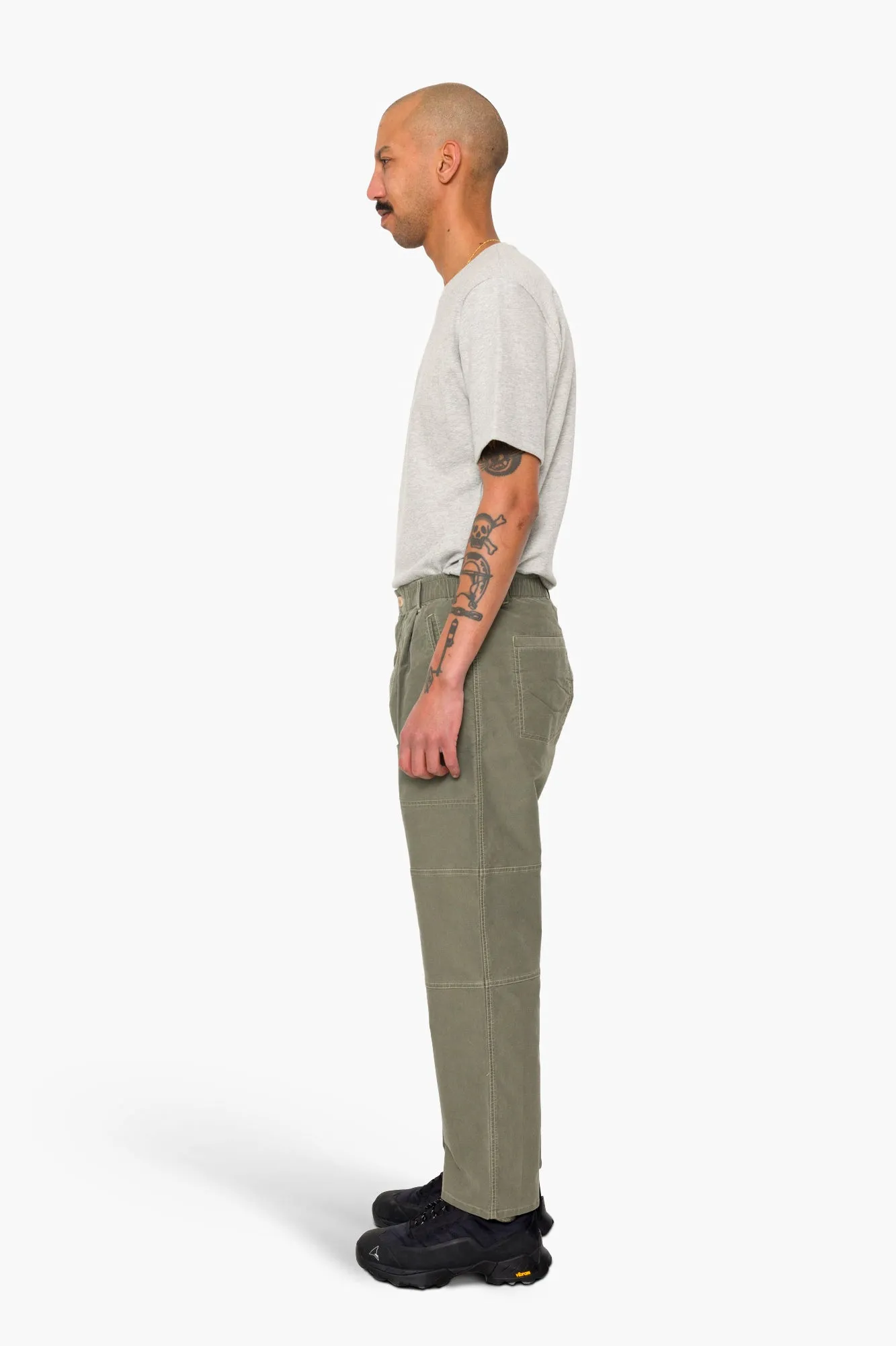 Assembly Utility Trouser - Olive Brushed sold by Folk product image thumbnail 4