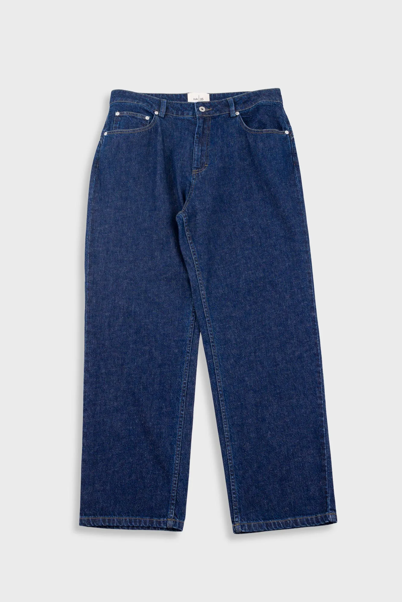 Barrel Leg Trouser - Slub Denim sold by Folk