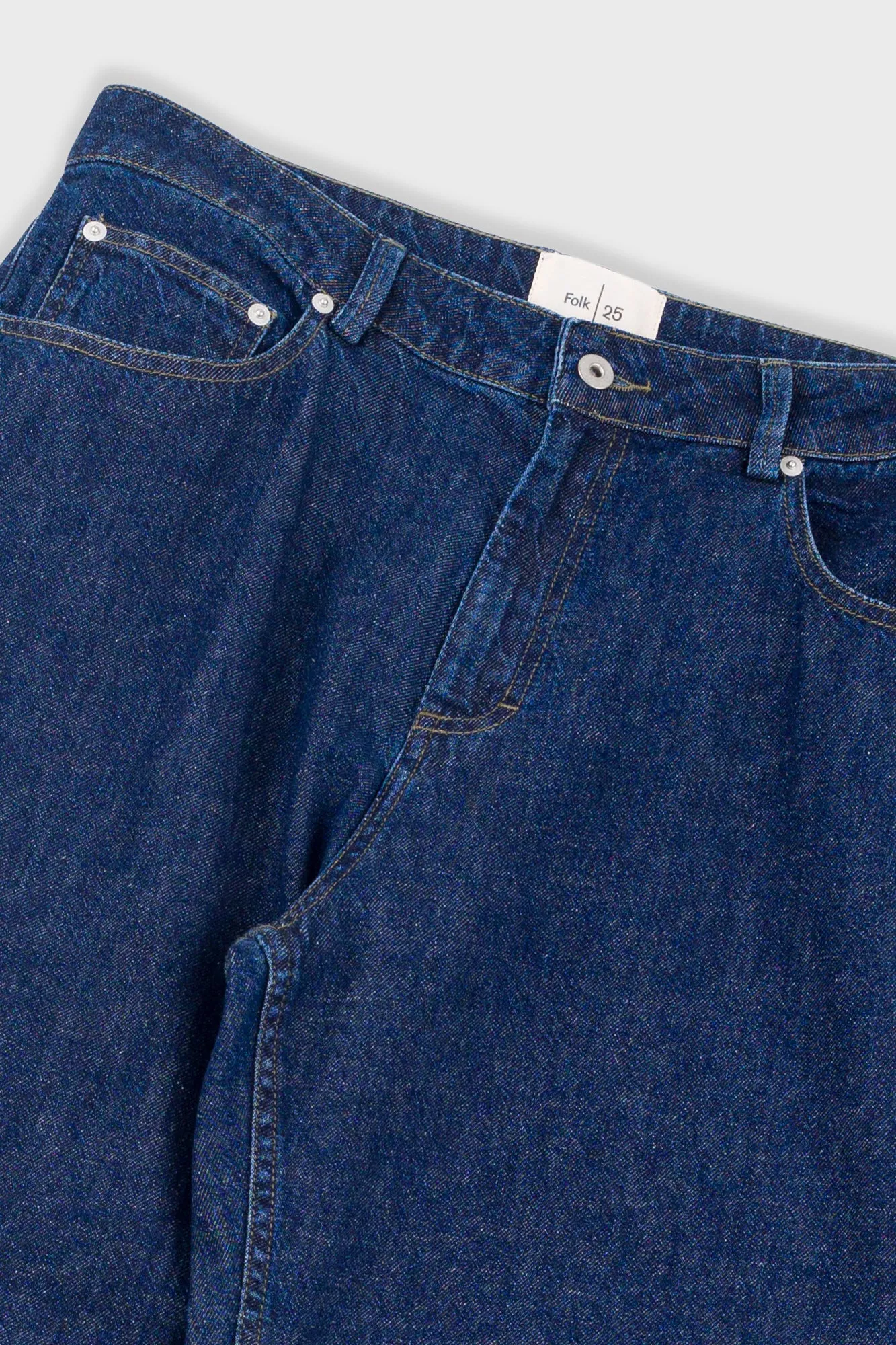 Barrel Leg Trouser - Slub Denim sold by Folk product image thumbnail 4