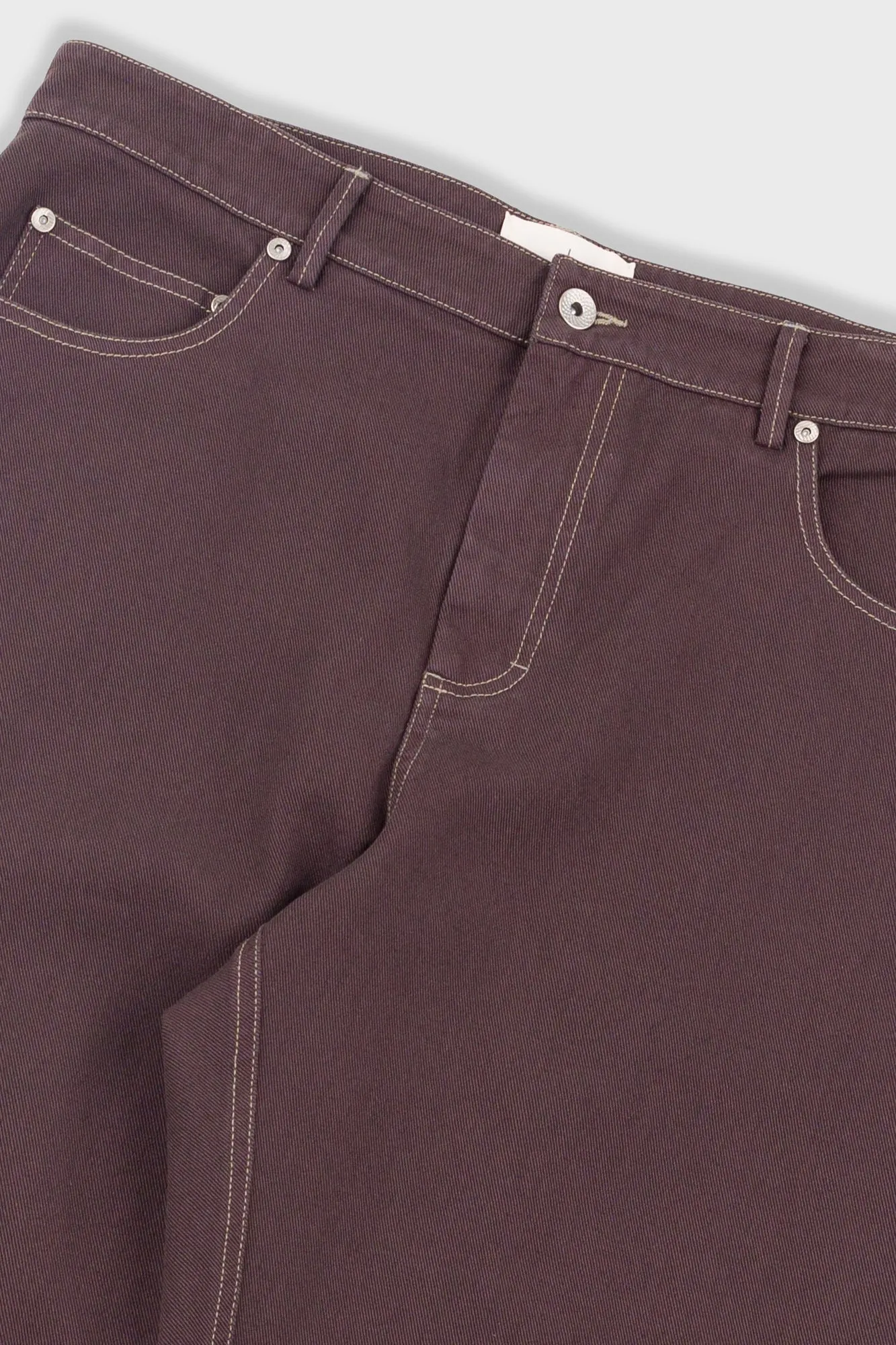 Barrel Leg Trouser - Soft Brown Twill sold by Folk product image thumbnail 5