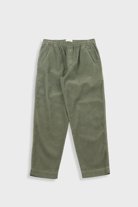 Drawcord Assembly Pant - Dark Olive Cord sold by Folk