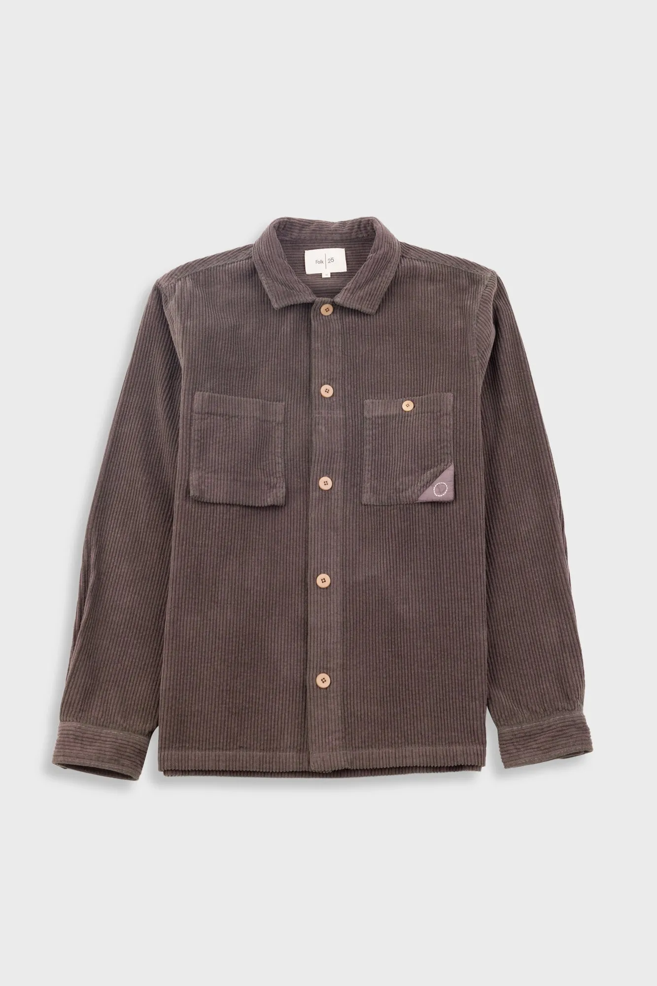 Anniversary Patch Overshirt - Rich Brown Chunky Cord sold by Folk product image thumbnail 2