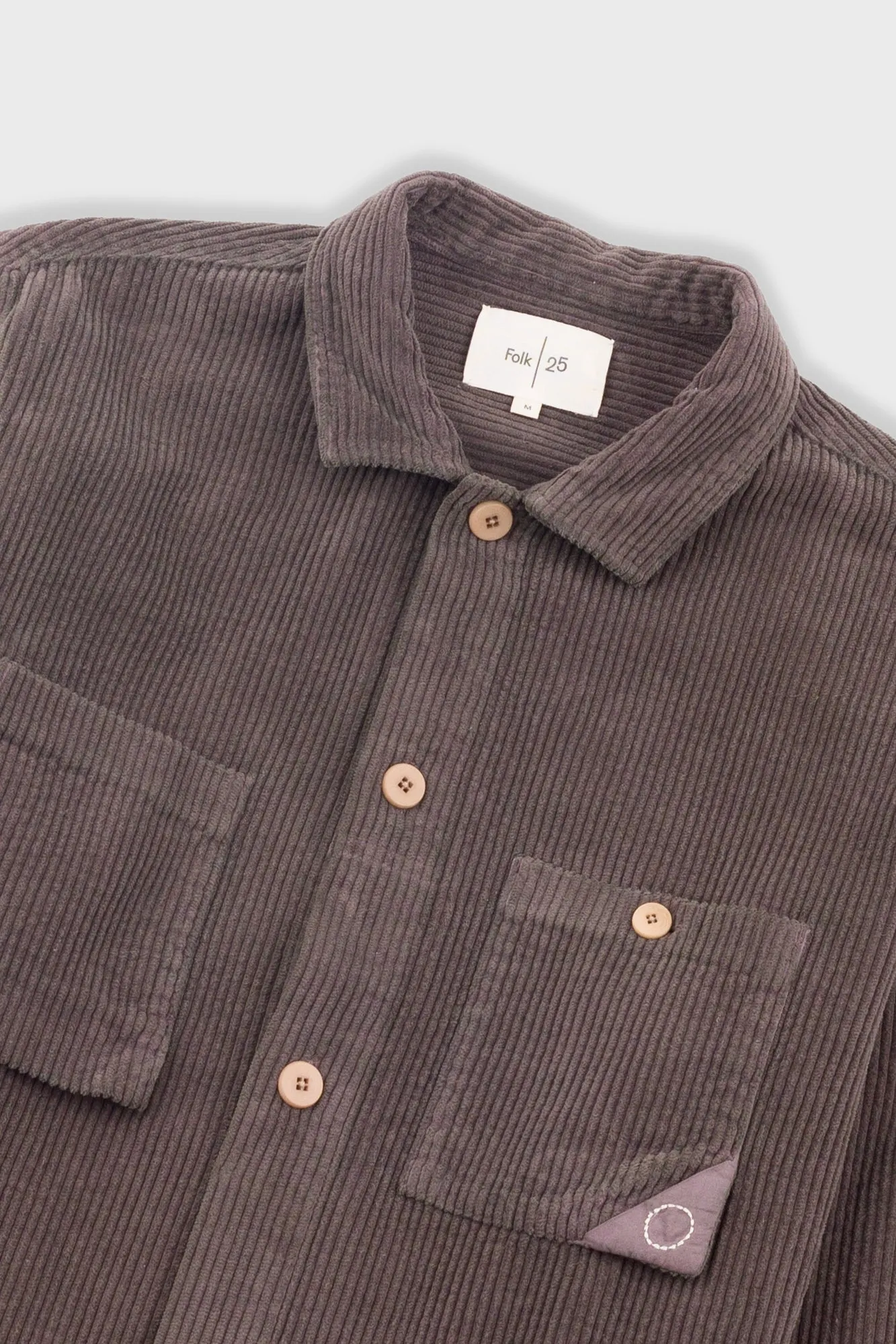 Anniversary Patch Overshirt - Rich Brown Chunky Cord sold by Folk product image thumbnail 5