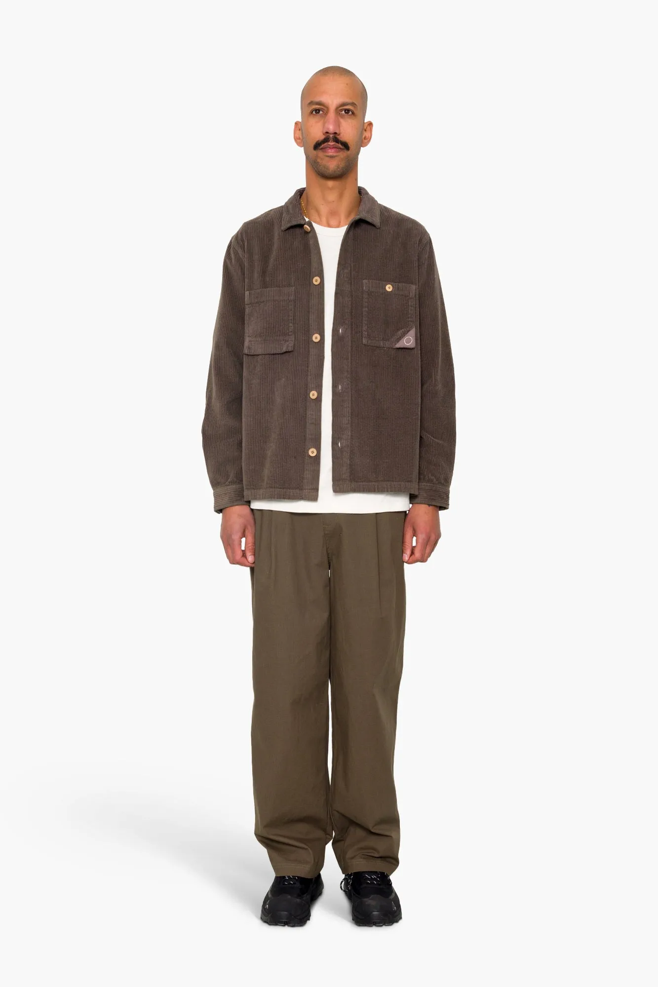 Anniversary Patch Overshirt - Rich Brown Chunky Cord sold by Folk product image thumbnail 3