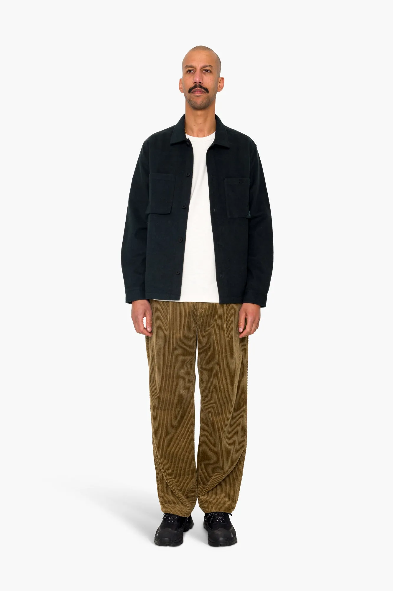 Anniversary Patch Overshirt - Deep Green Moleskin sold by Folk product image thumbnail 3