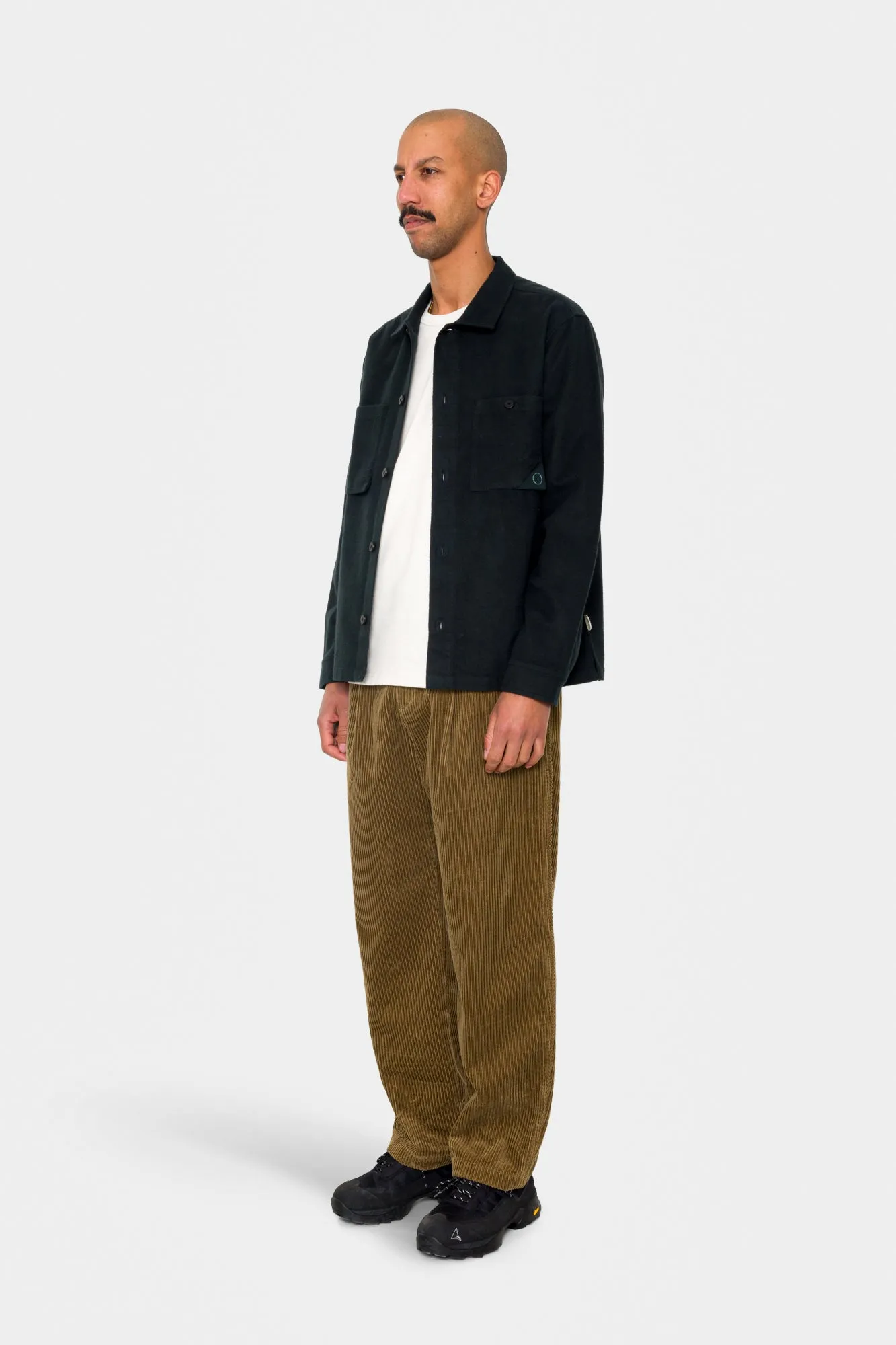 Anniversary Patch Overshirt - Deep Green Moleskin sold by Folk product image thumbnail 4