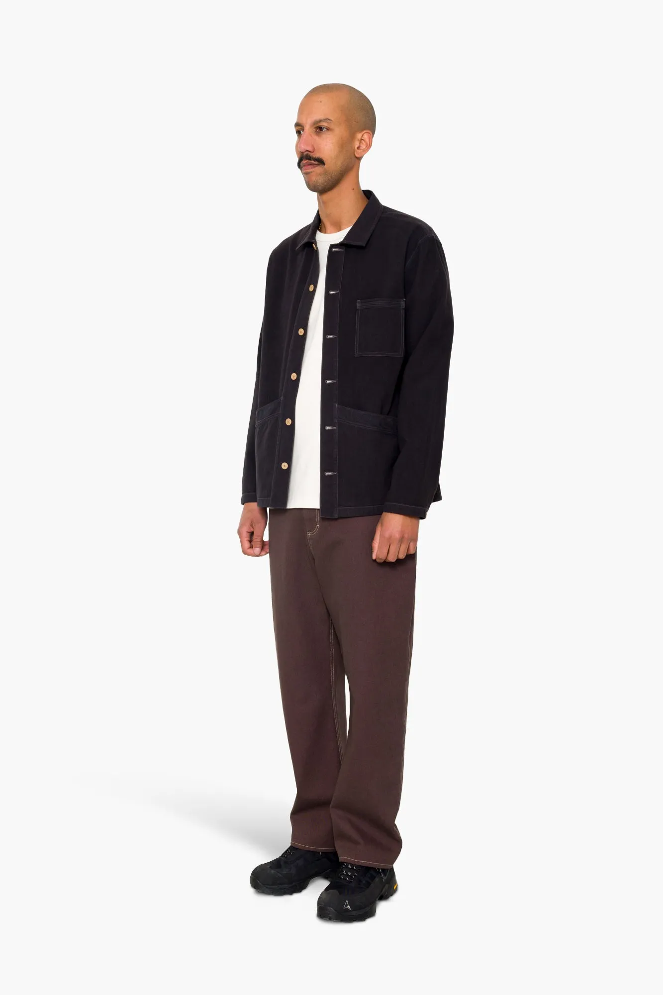 Meyer Shirt Jacket - Black Herringbone sold by Folk product image thumbnail 4