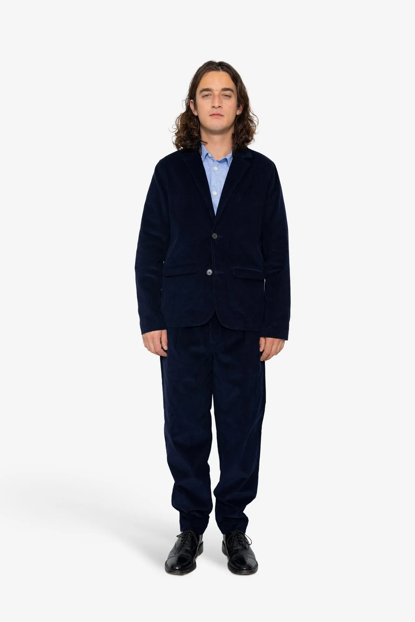 Assembly Blazer - Midnight Navy Cord sold by Folk product image thumbnail 2