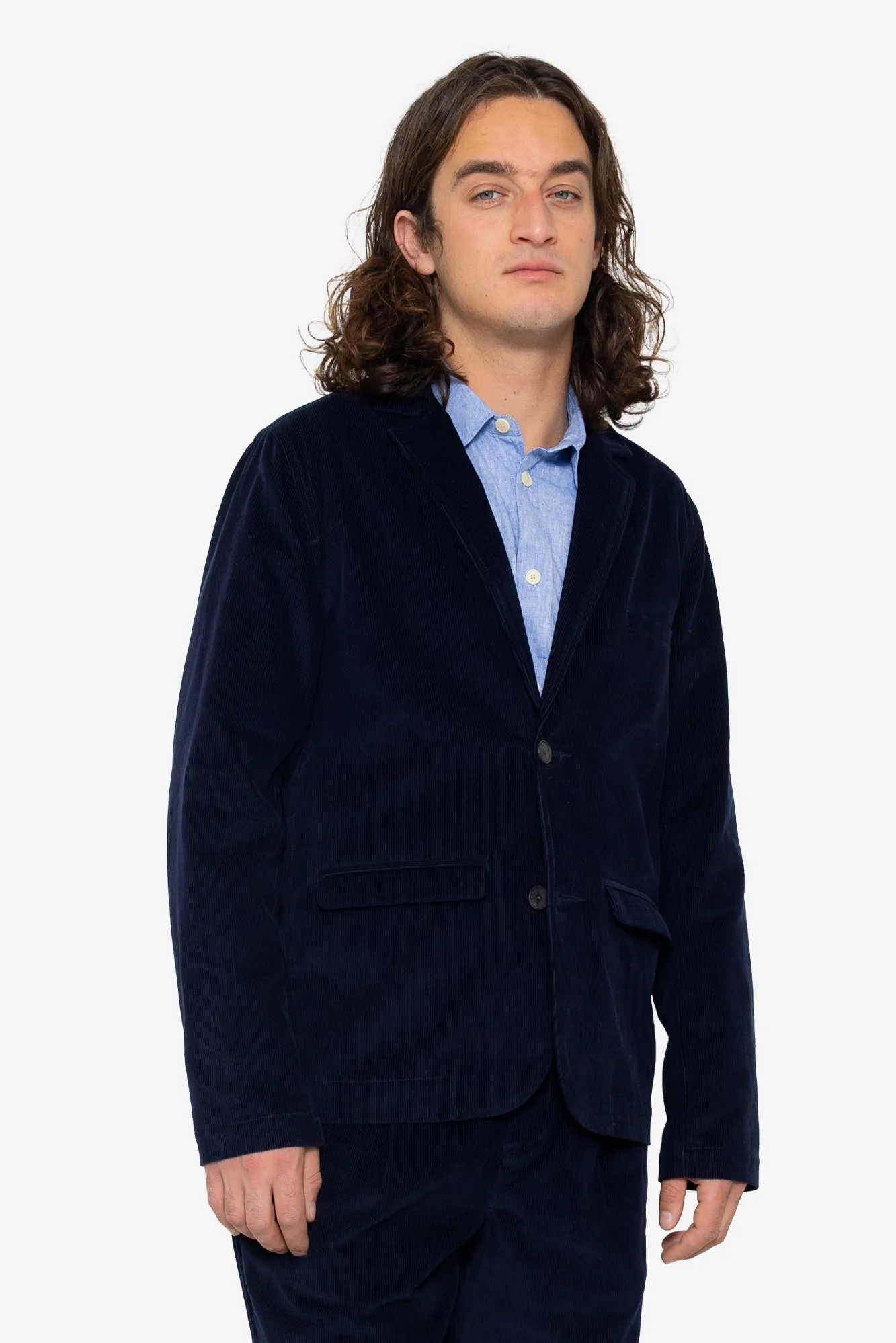 Assembly Blazer - Midnight Navy Cord sold by Folk product image thumbnail 5