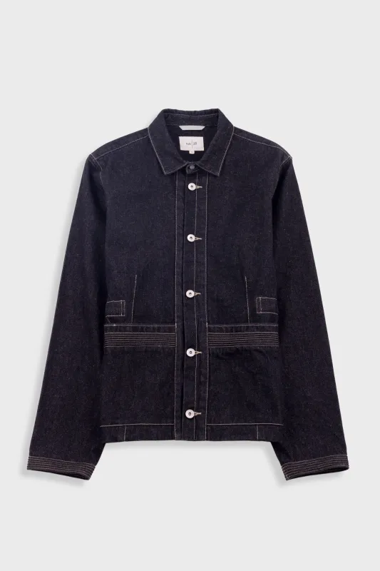 Anniversary Jacket - Black Denim made by Folk