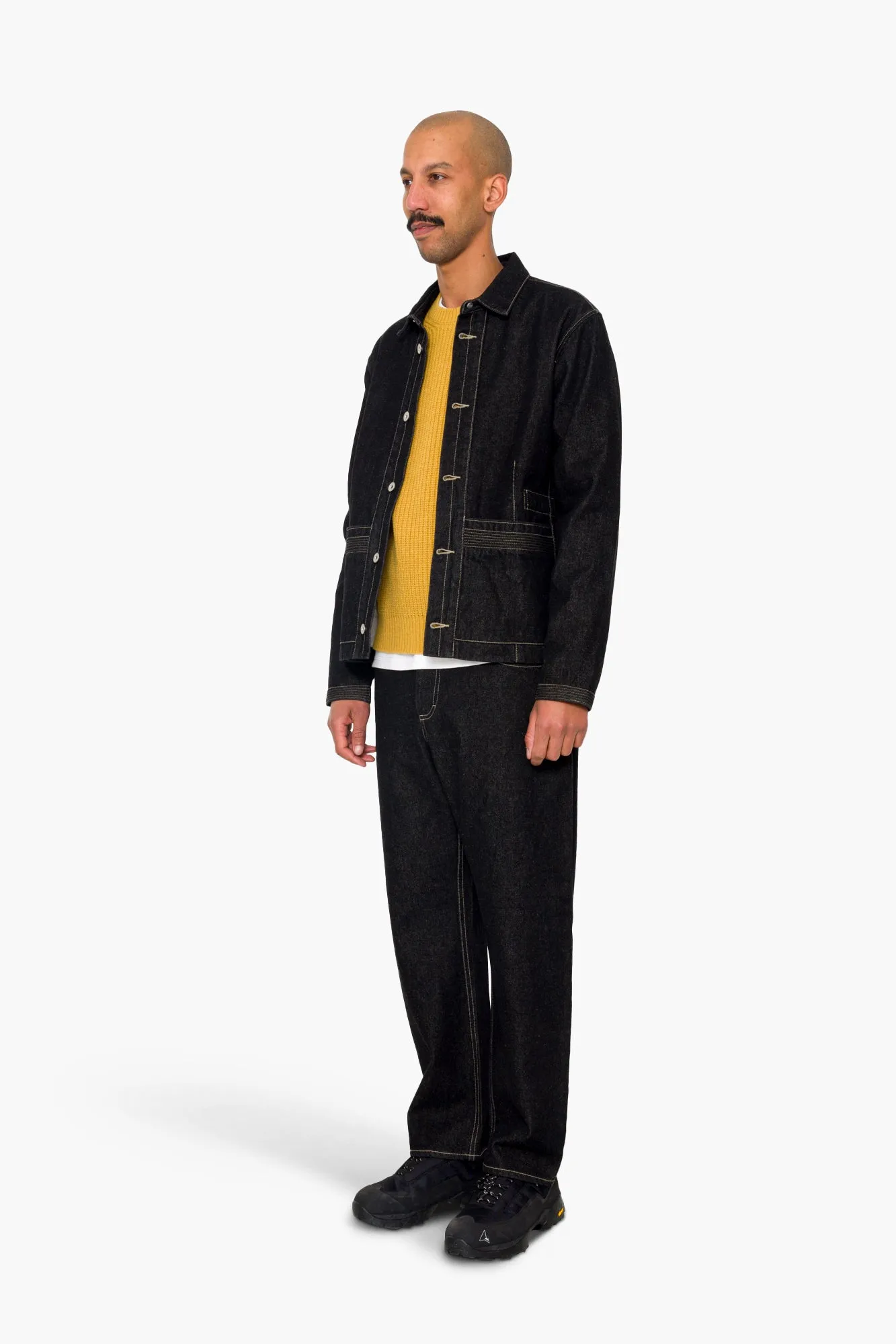 Anniversary Jacket - Black Denim sold by Folk product image thumbnail 3