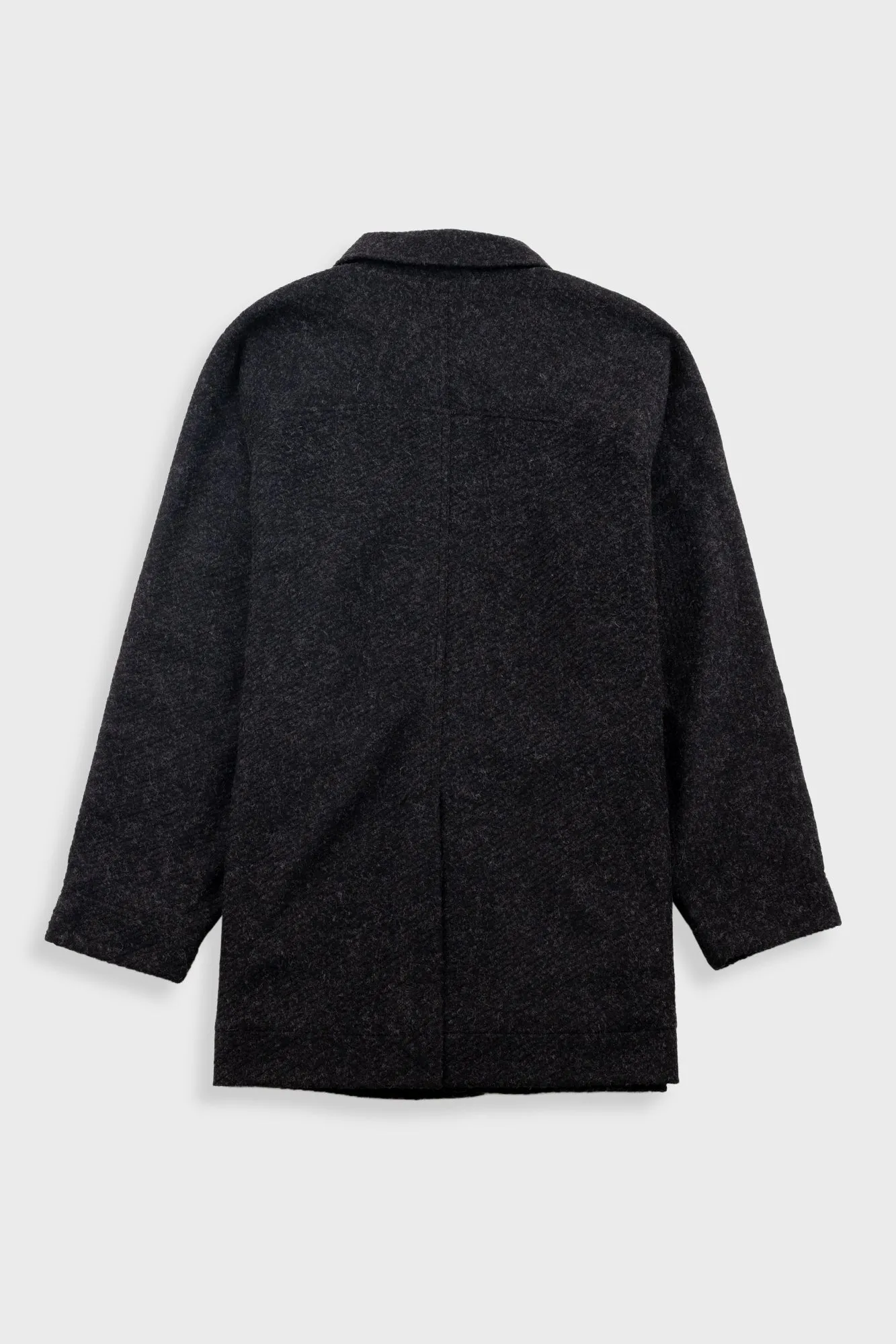 Car Coat - Charcoal Wool Twill sold by Folk product image thumbnail 3