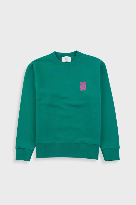 Boxy Sweat - Vintage Green made by Folk