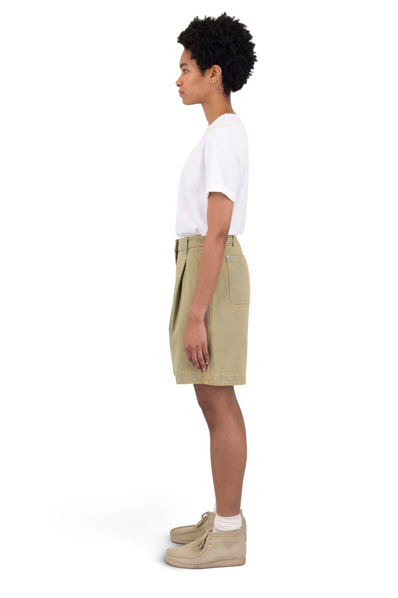 Boyfriend Shorts - Bleached Denim sold by Folk product image thumbnail 4