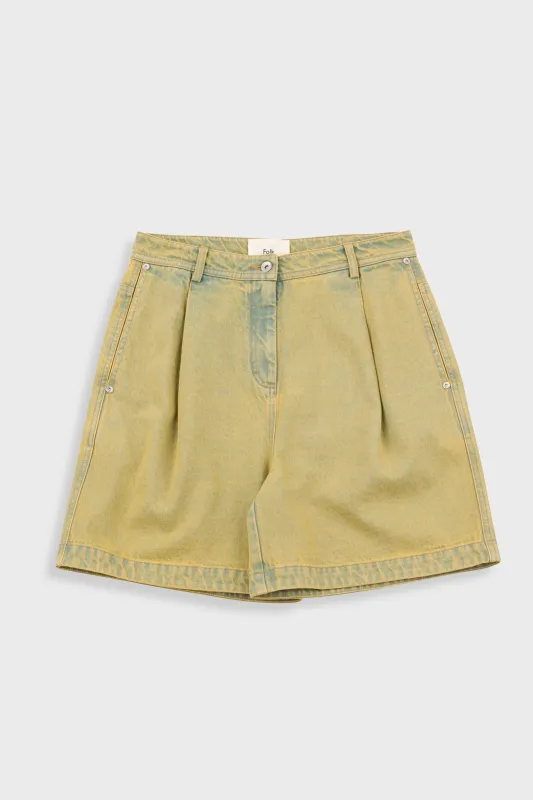 Boyfriend Shorts - Bleached Denim sold by Folk
