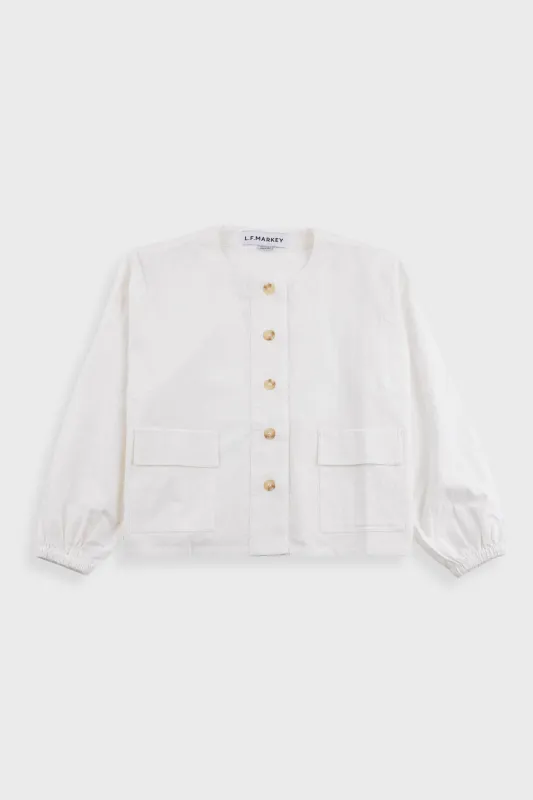L.F.Markey | Noel Top - White sold by Folk