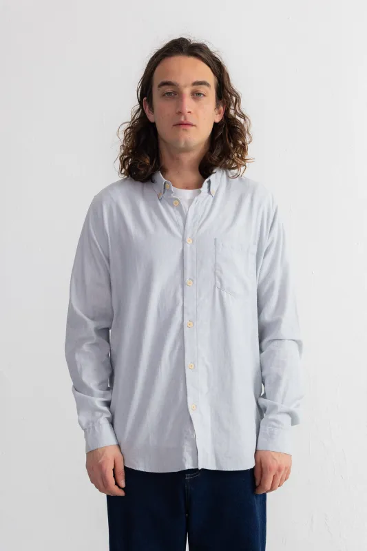Relaxed Fit Shirt - Ice Blue Flannel sold by Folk