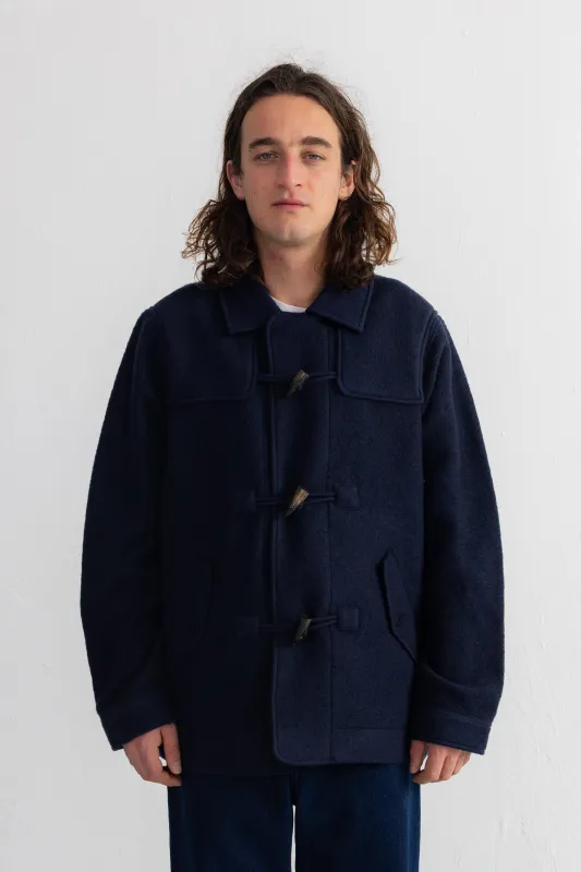 Duffle Coat - Navy Wool sold by Folk