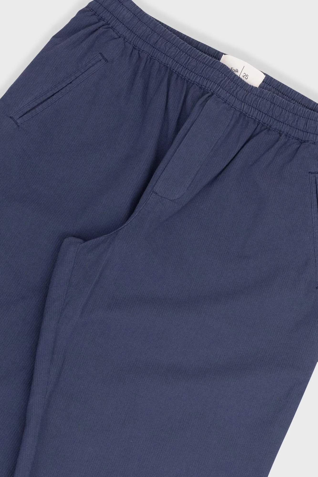 Drawcord Assembly Pant - Navy Mini Stripe sold by Folk product image thumbnail 5