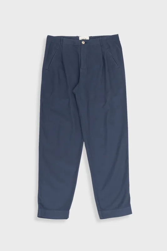 Assembly Pant - Navy Mini Stripe sold by Folk