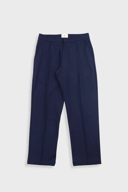 Pintuck Jersey Trouser - Navy sold by Folk