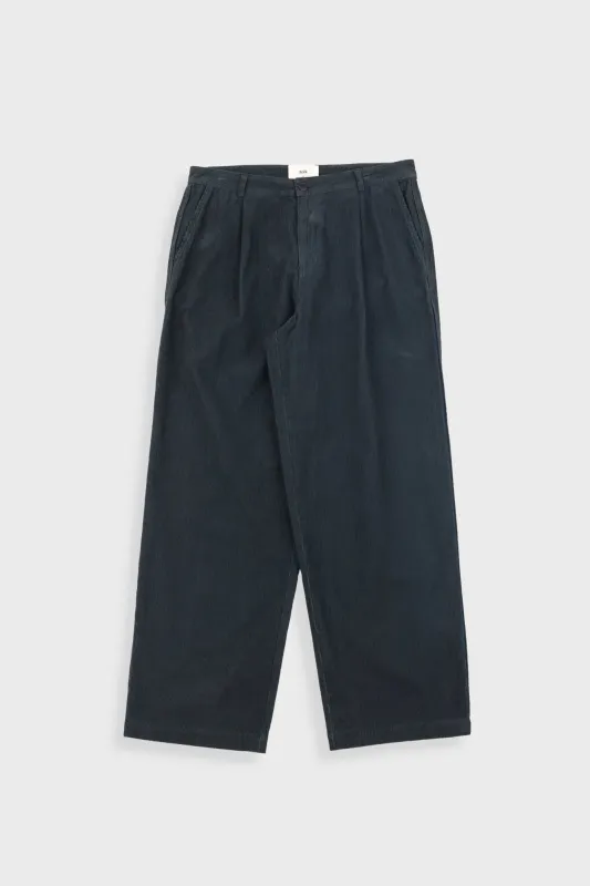 Wide Fit Trouser - Smoke Grey Cord sold by Folk