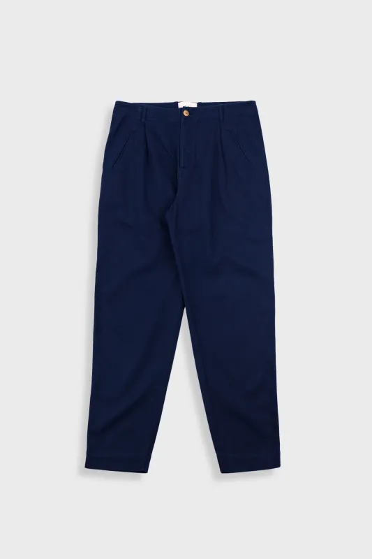 Assembly Pant - Deep Navy Brushed Twill sold by Folk