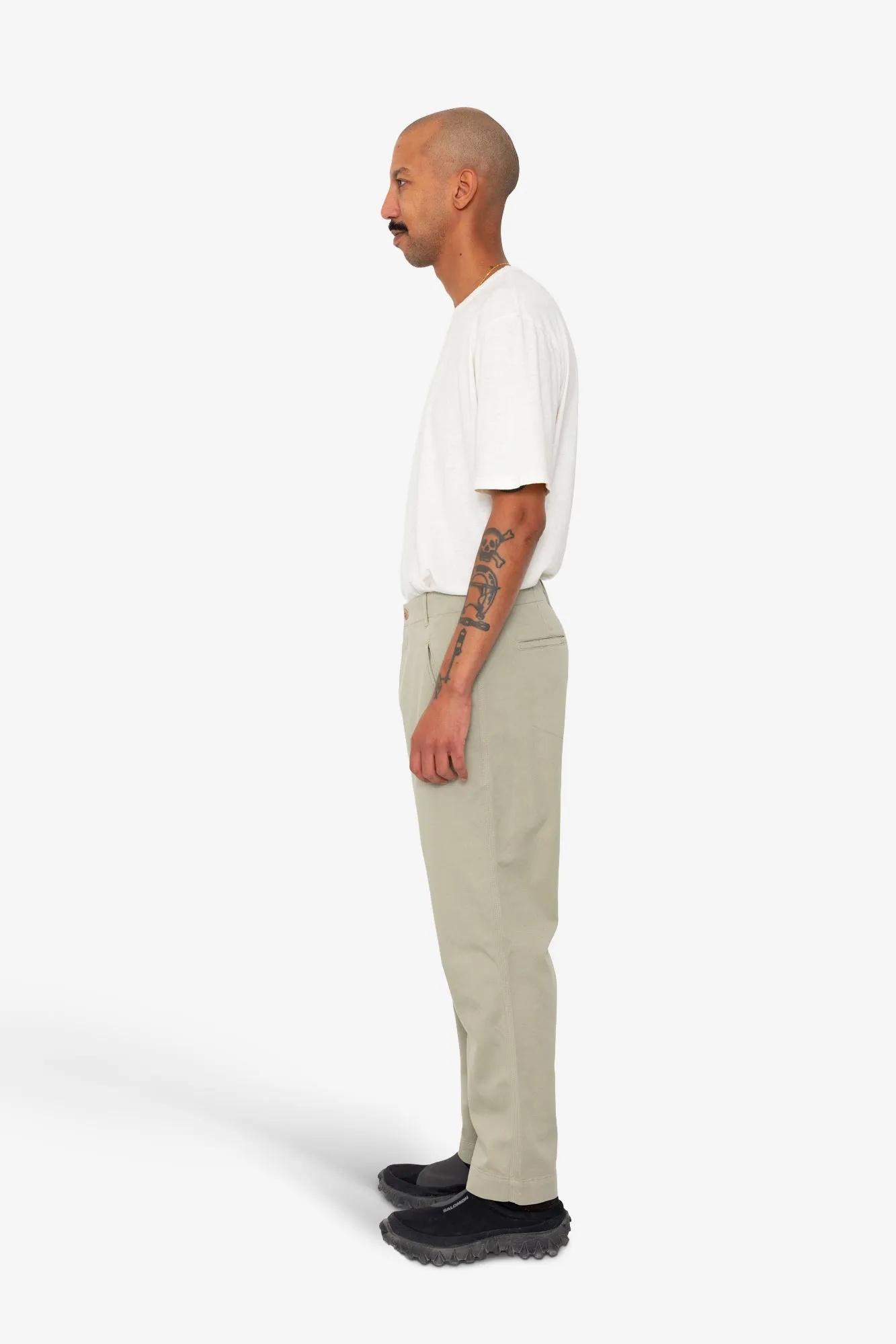 Lean Assembly Pant - Light Olive Brushed Twill sold by Folk product image thumbnail 4