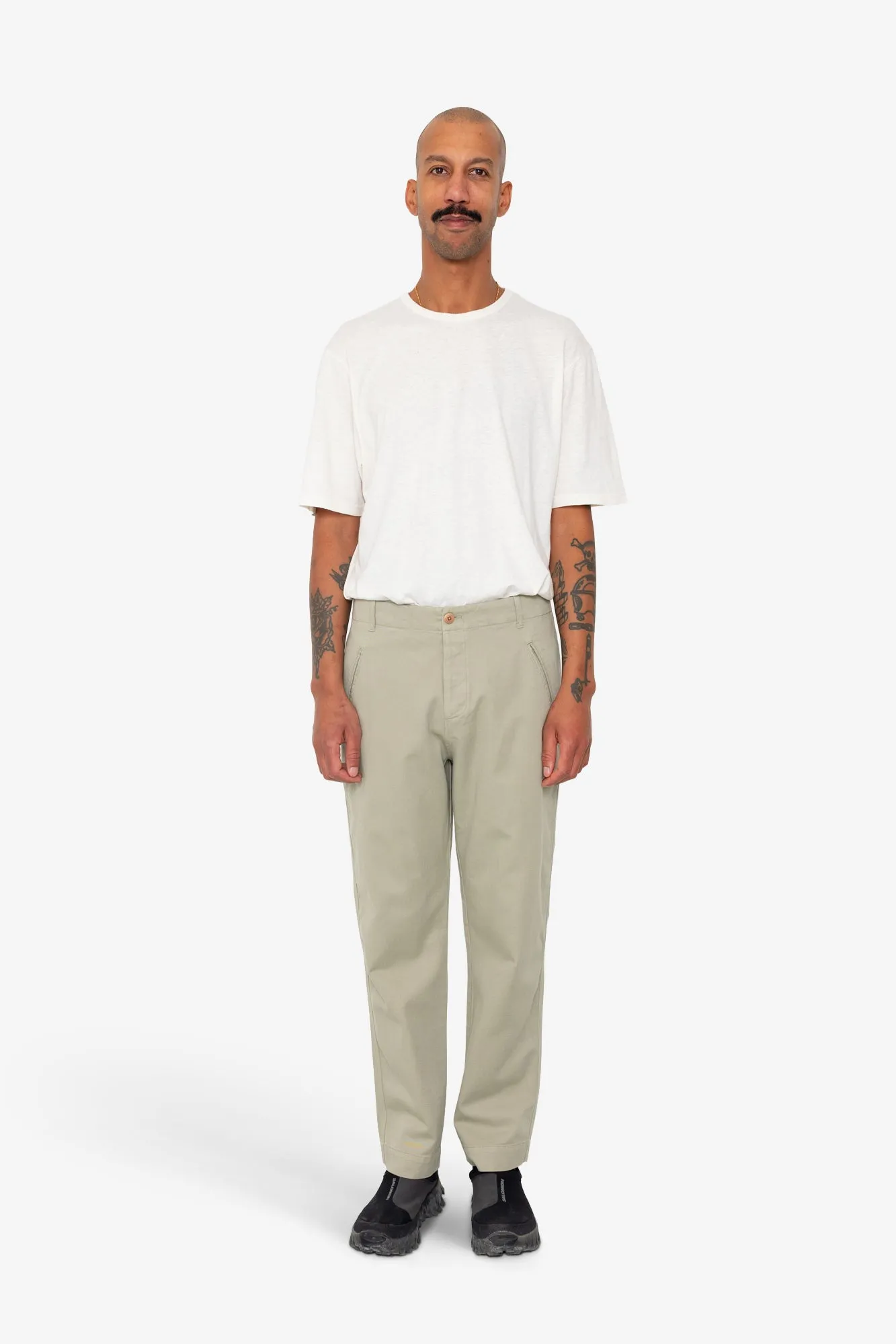 Lean Assembly Pant - Light Olive Brushed Twill sold by Folk product image thumbnail 2