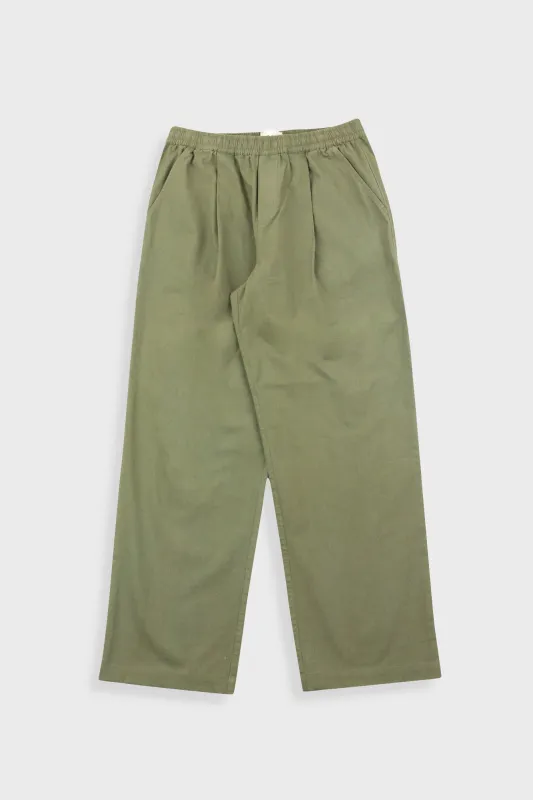 Drawcord Loose Trouser - Light Olive Ripstop sold by Folk