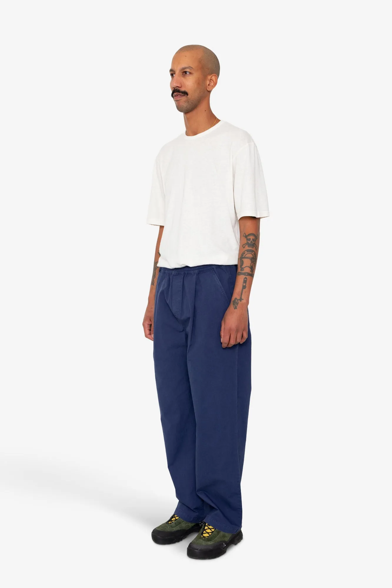Drawcord Loose Trouser - Rich Navy Ripstop sold by Folk product image thumbnail 3