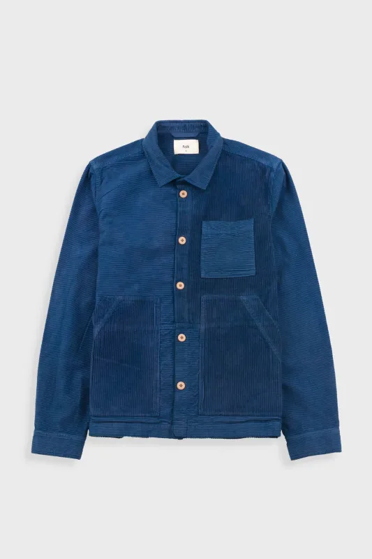 Assembly Worker Jacket - Soft Blue Cord Mix made by Folk