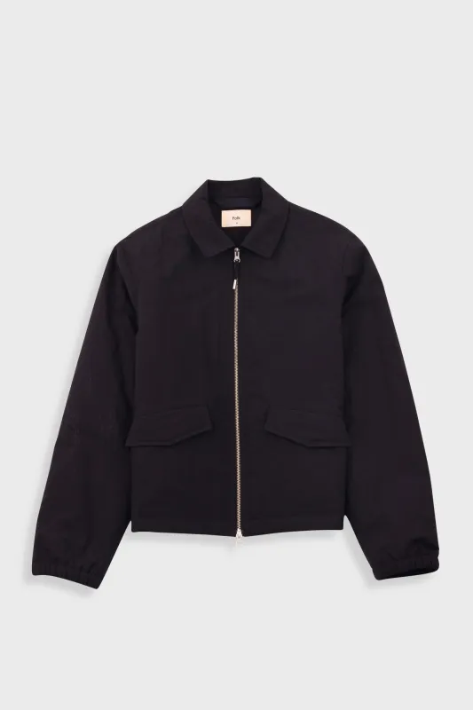 Wadded Bomber - Black Ripstop Nylon made by Folk