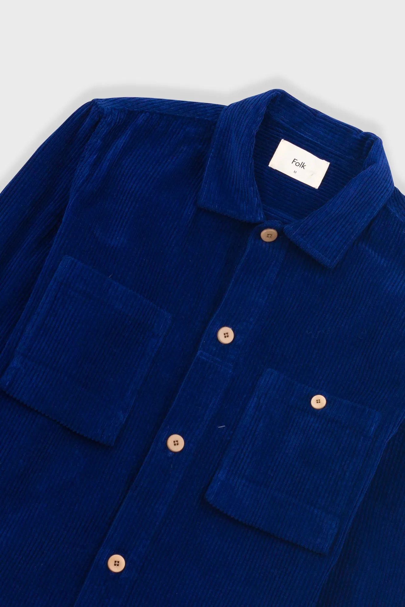 Patch Overshirt - Rich Navy Chunky Cord sold by Folk product image thumbnail 5