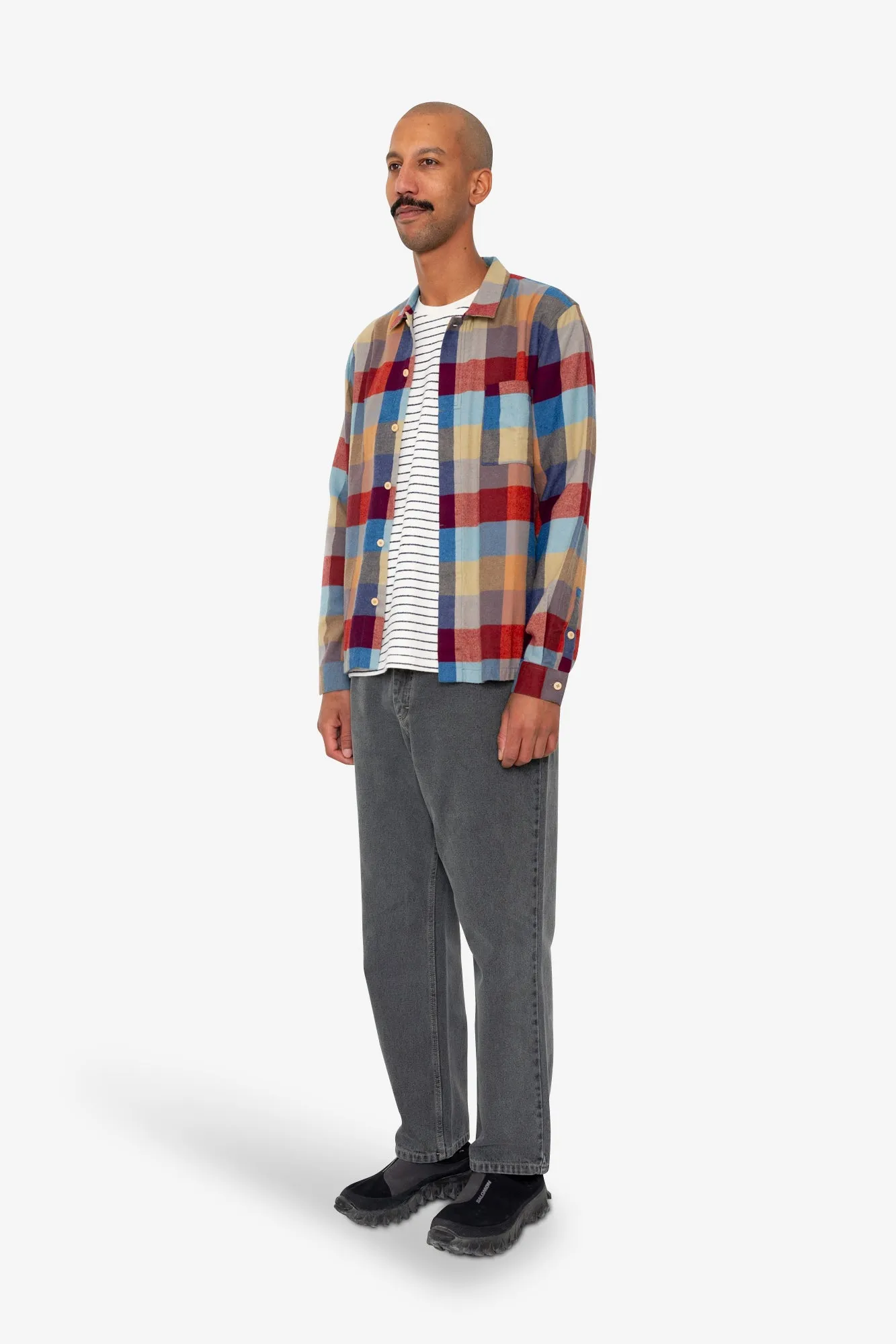 Patch Shirt - Crimson Blue Mix sold by Folk product image thumbnail 3