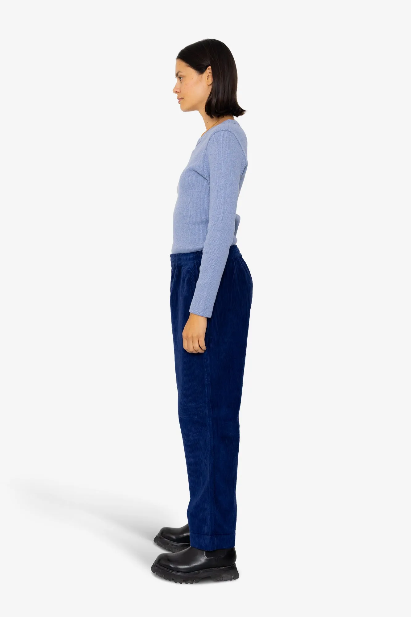 Drawcord Signal Pants - Rich Navy Cord sold by Folk product image thumbnail 4
